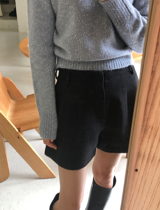 Pie wool shorts